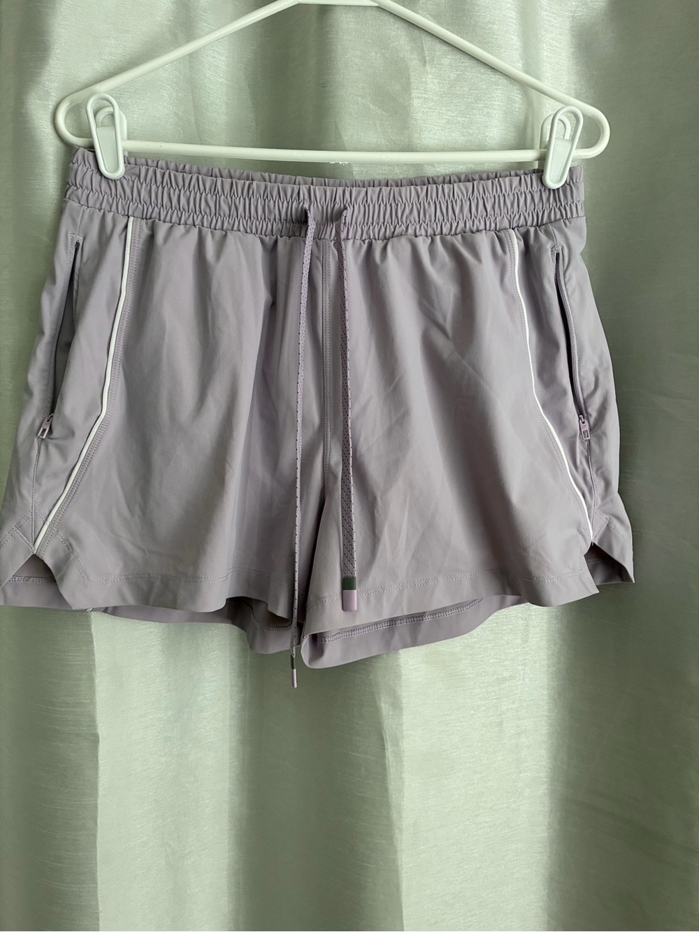 Fabletics Lavender Drawstring Athletic Shorts